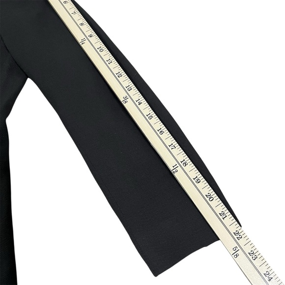 Lafayette 148 Women's Black Wool Blend Blazer Size 8 Tailored Career Jacket - Picture 10 of 13